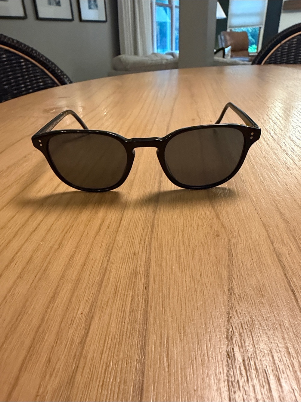 Oliver Peoples Polarized Round Sunglasses
